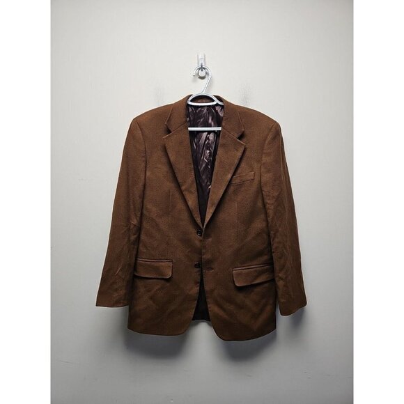 Tasso Elba Men's 100% CASHMERE Blazer Sport Coat Two Button Jacket 40? See Photo - Picture 1 of 13